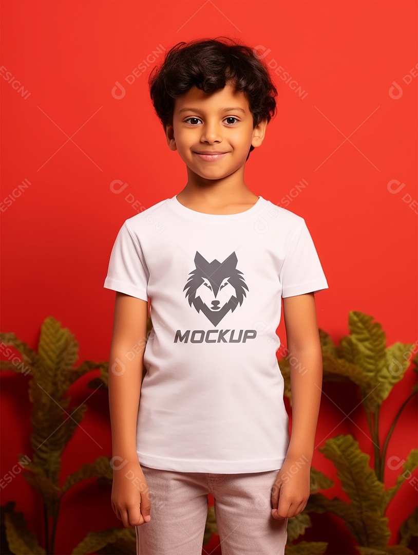 Mockup de Camiseta Branca PSD Editável