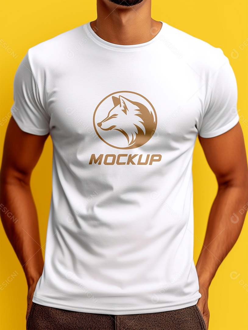 Mockup de Camiseta Branca PSD Editável