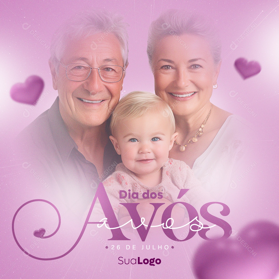 Dia Dos Avós A Doçura De Um Abraço Social Media PSD Editável