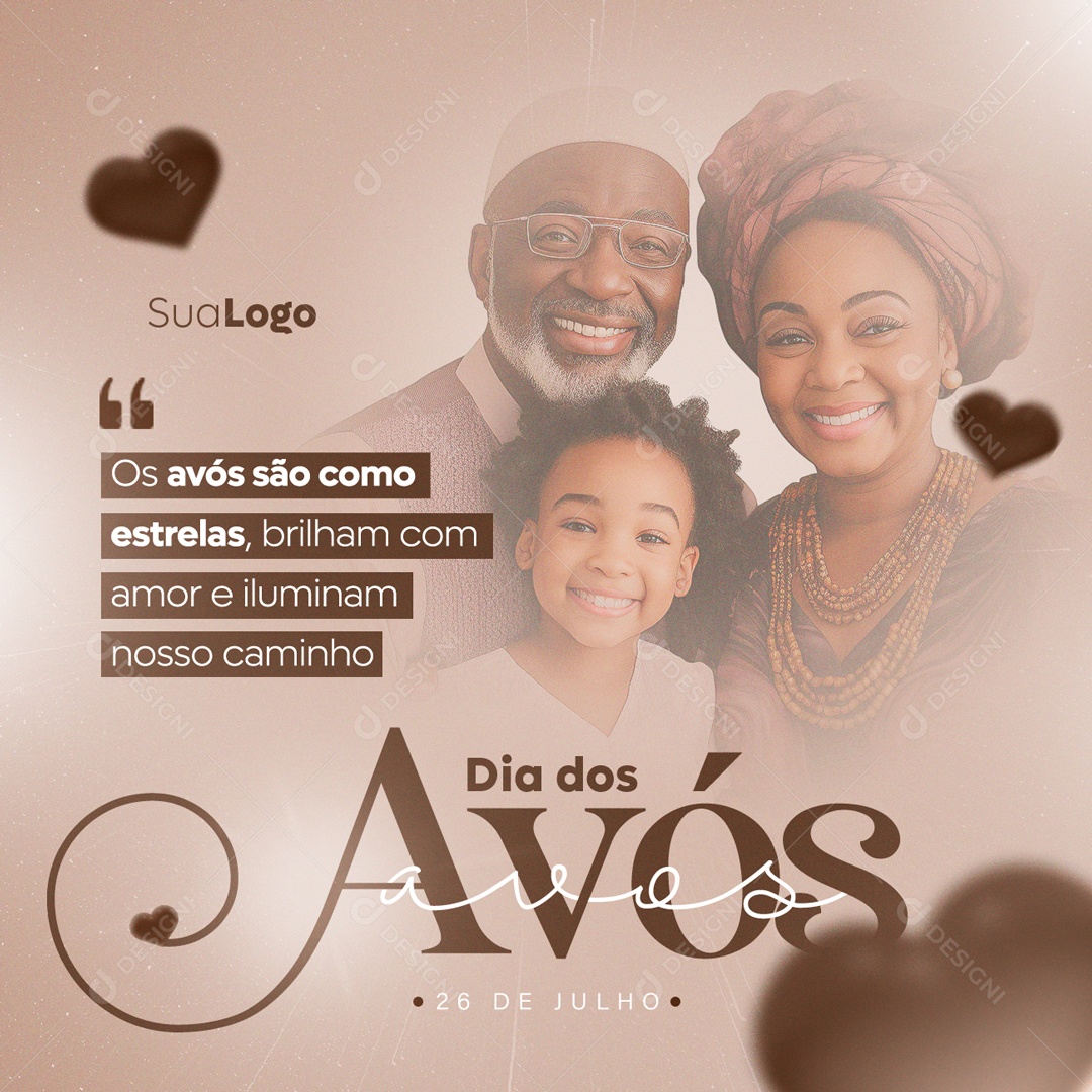 Dia Dos Avós A Doçura De Um Abraço Social Media PSD Editável