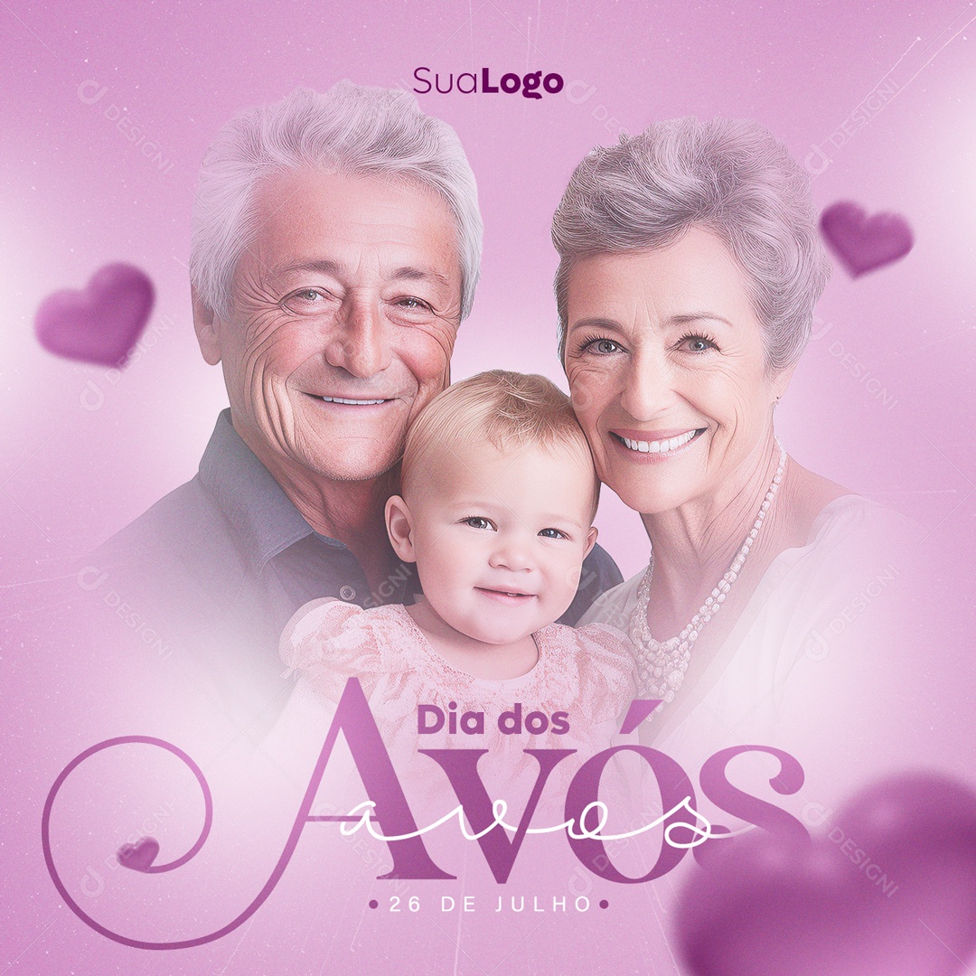 Dia Dos Avós A Doçura De Um Abraço Social Media PSD Editável