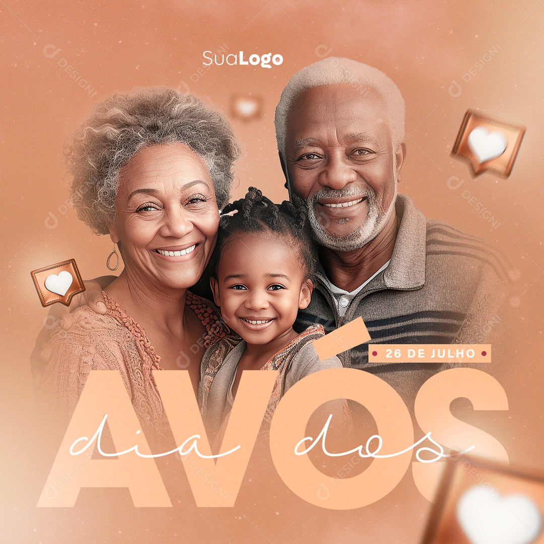 Dia Dos Avós Social Media PSD Editável