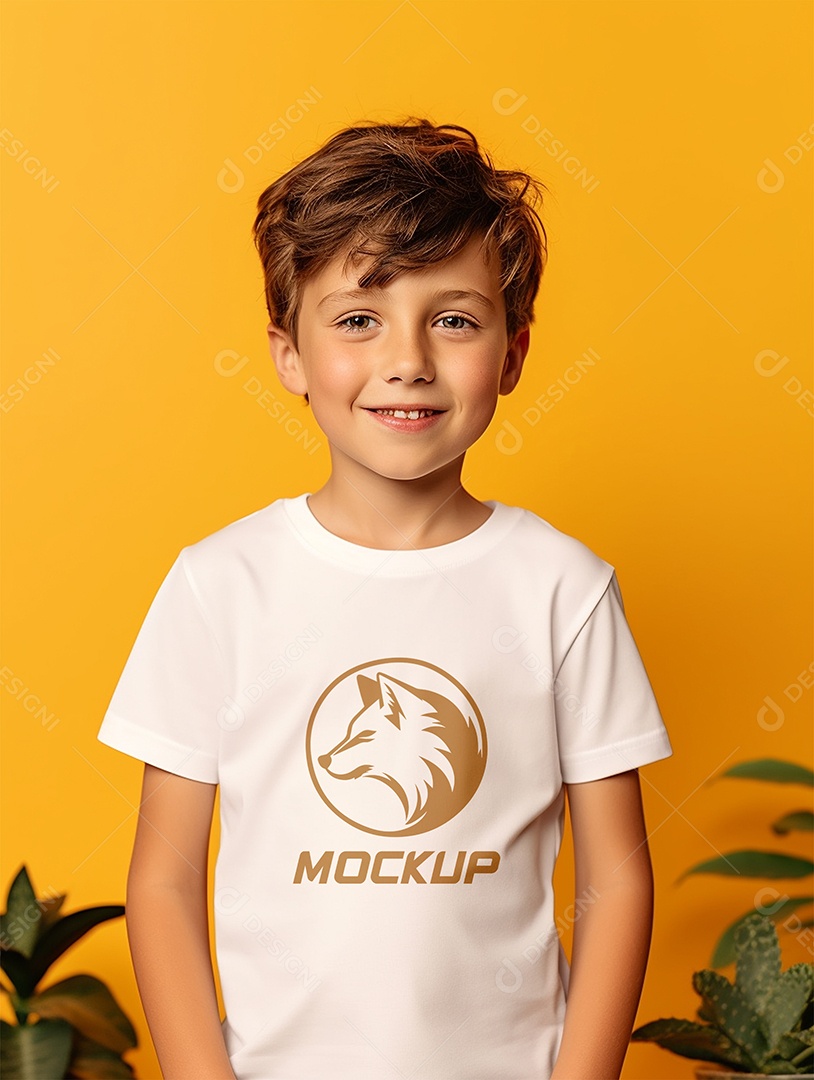 Mockup De Camisa Masculina T-Shirt PSD Editável