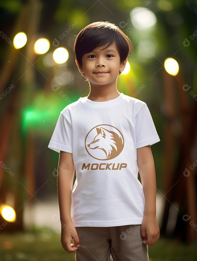 Mockup De Camisa Masculina T-Shirt PSD Editável