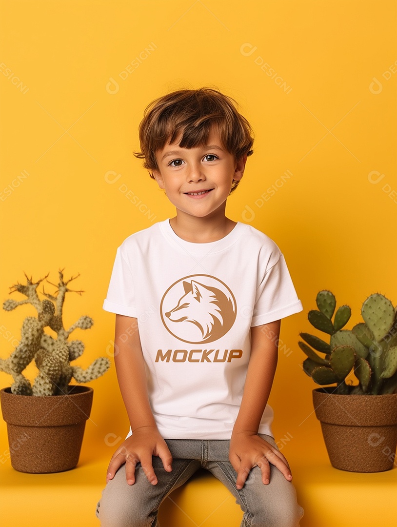 Mockup De Camisa Masculina T-Shirt PSD Editável