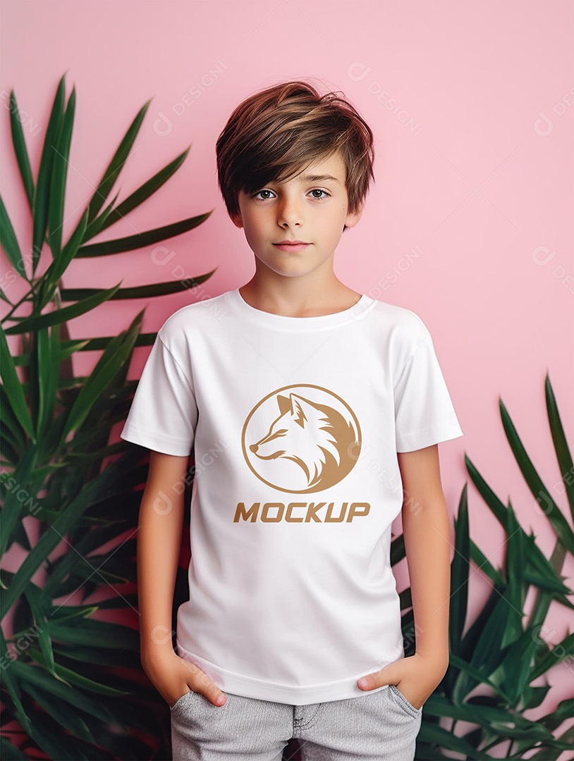 Mockup De Camisa Masculina T-Shirt PSD Editável