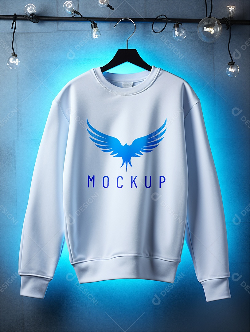 Mockup De Moletom No Cabide PSD Editável