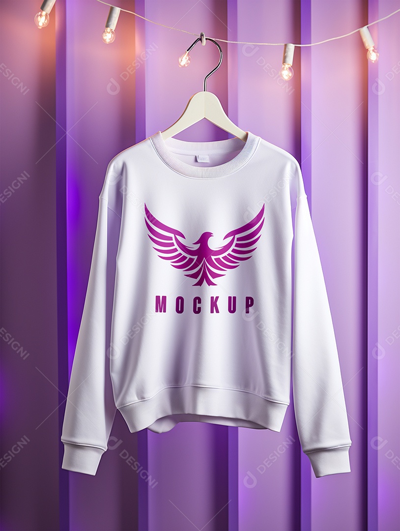 Mockup De Moletom No Cabide PSD Editável