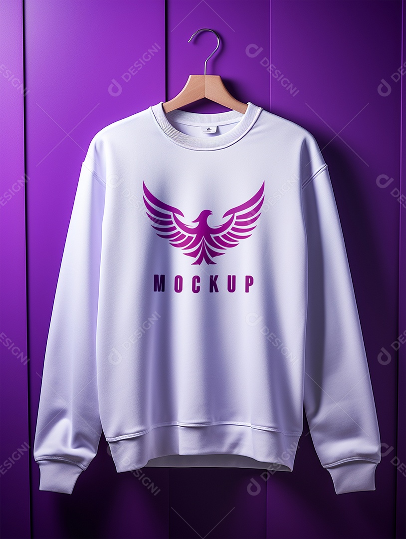 Mockup De Moletom No Cabide PSD Editável