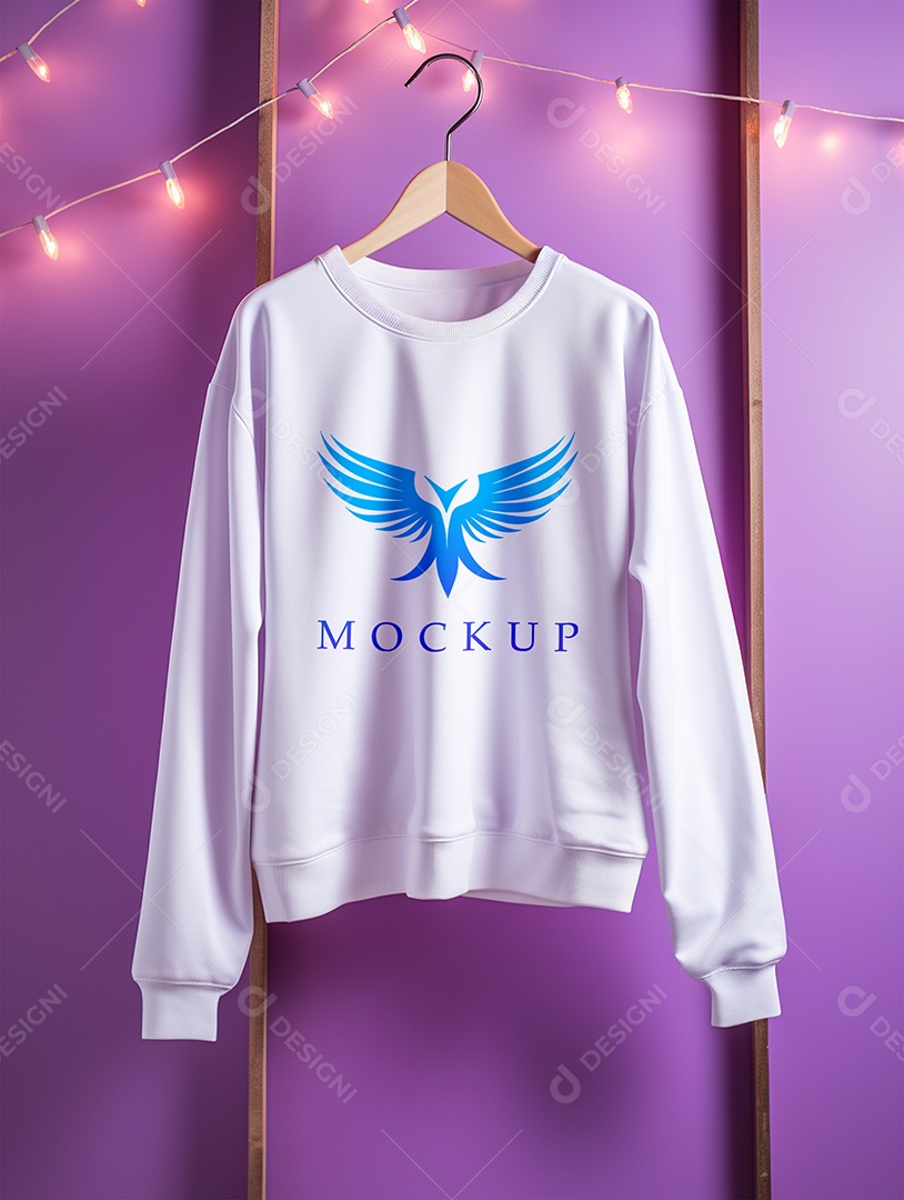 Mockup De Moletom No Cabide PSD Editável