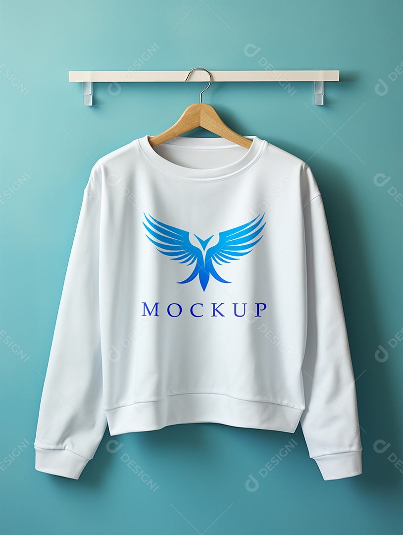 Mockup De Moletom No Cabide PSD Editável