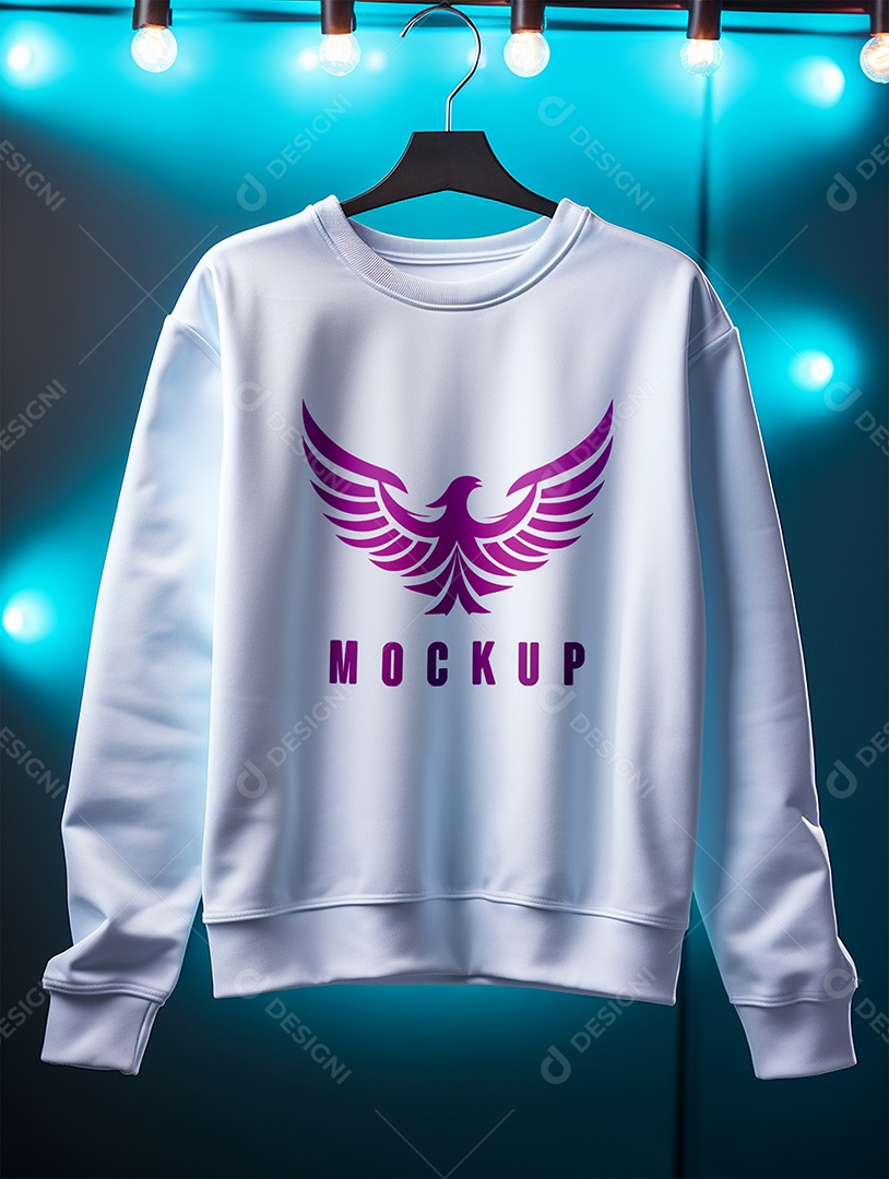 Mockup De Moletom No Cabide PSD Editável
