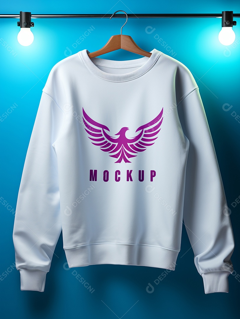 Mockup De Moletom No Cabide PSD Editável