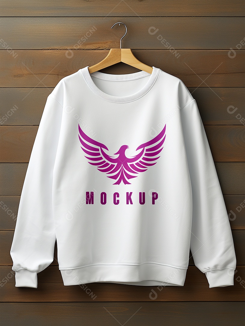 Mockup De Moletom No Cabide PSD Editável