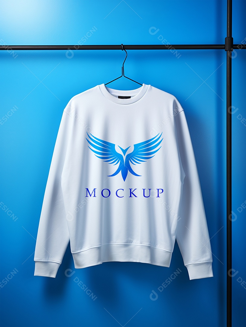 Mockup De Moletom No Cabide PSD Editável