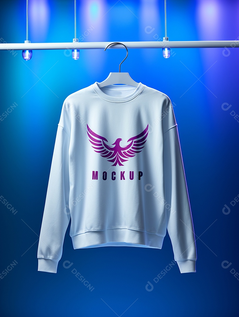 Mockup de Camiseta Manga Longa PSD Editável