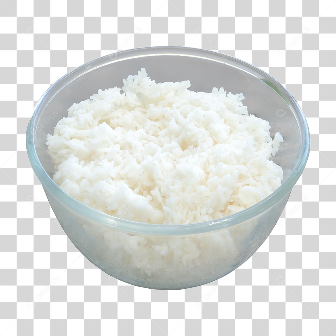 Tigela com Arroz PNG Transparente