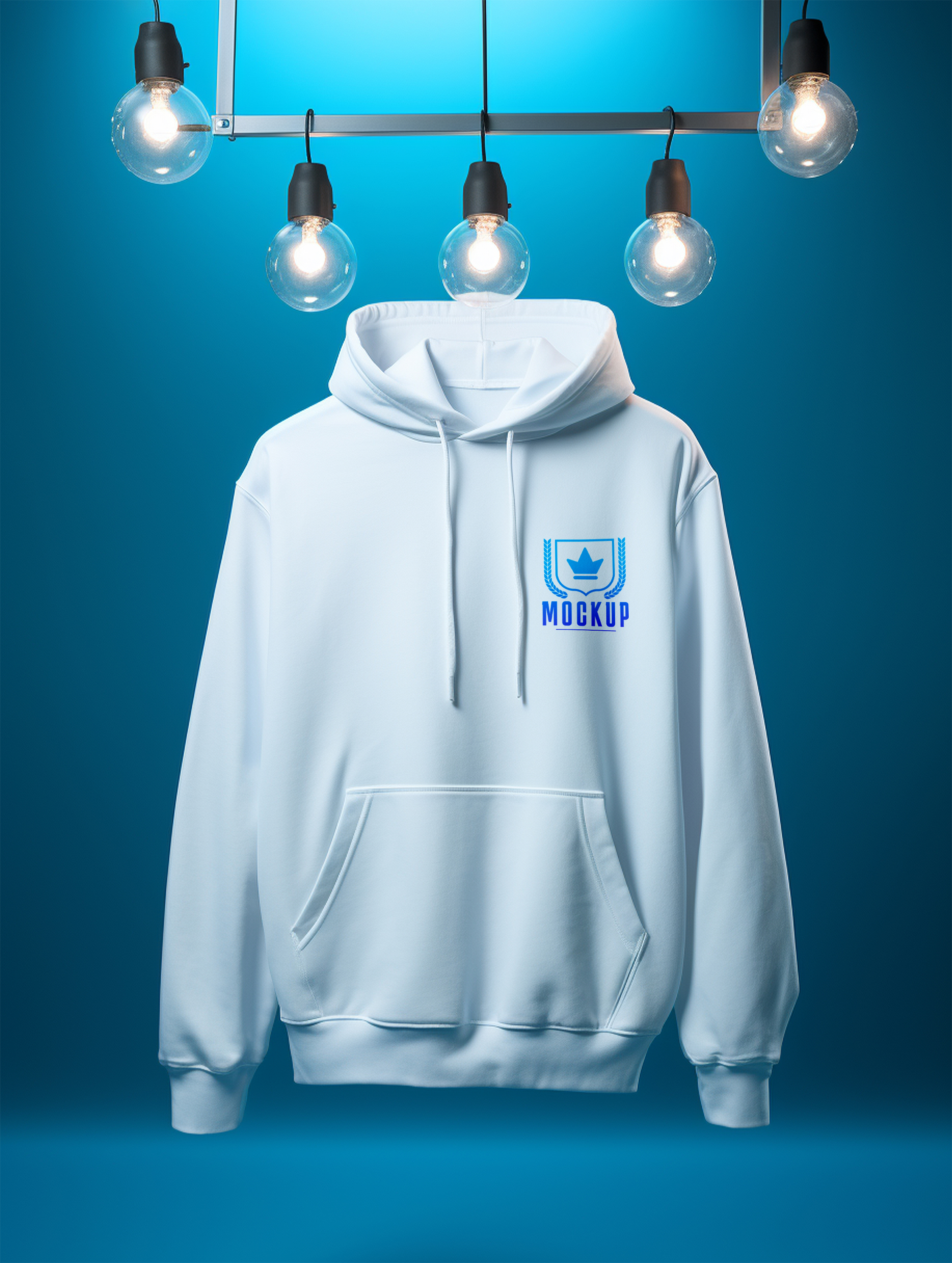 Moletom  Blusa Mockup Branca Para Composição PSD Editável