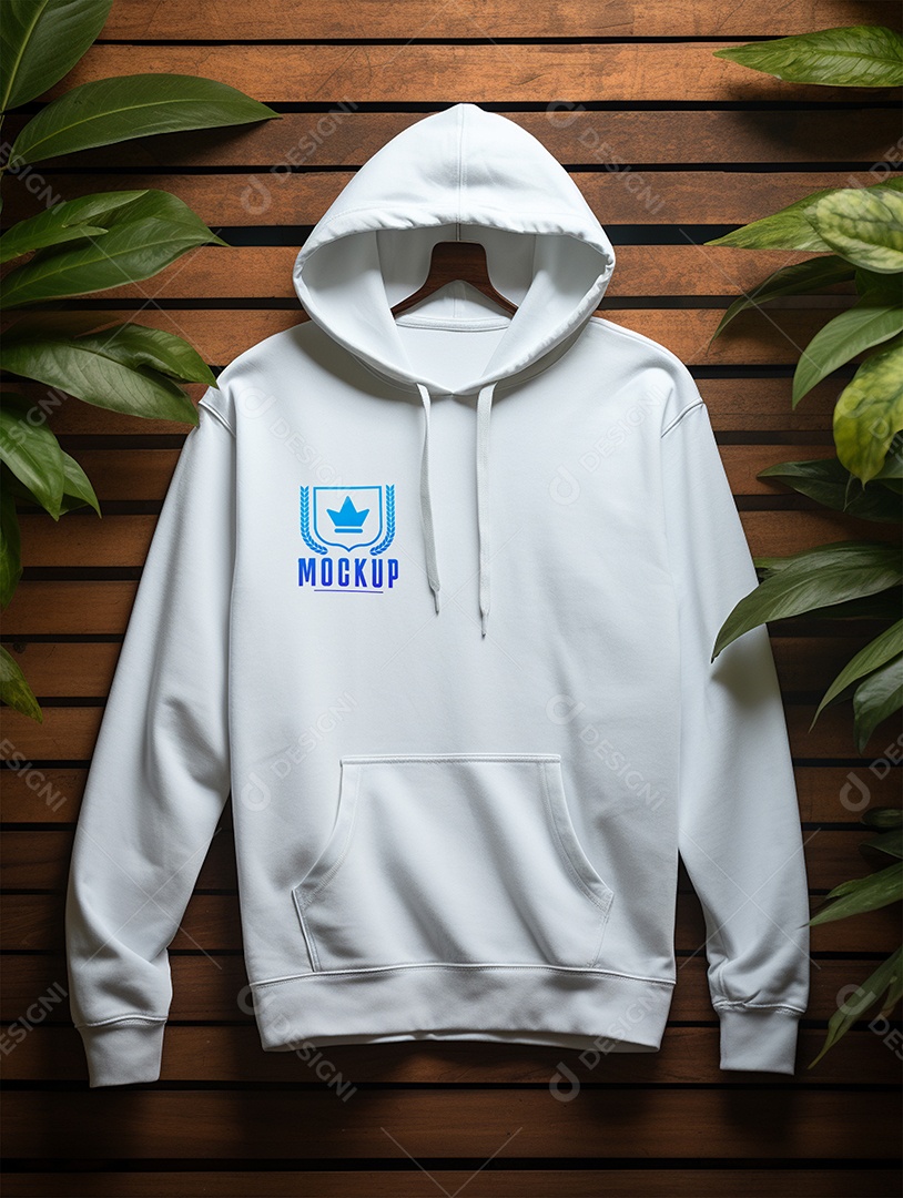 Moletom Blusa Mockup Branca Para Composição PSD Editável