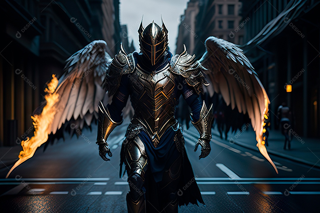Angel_with_armor_in_the_city_in_flames_generative_ai (301).