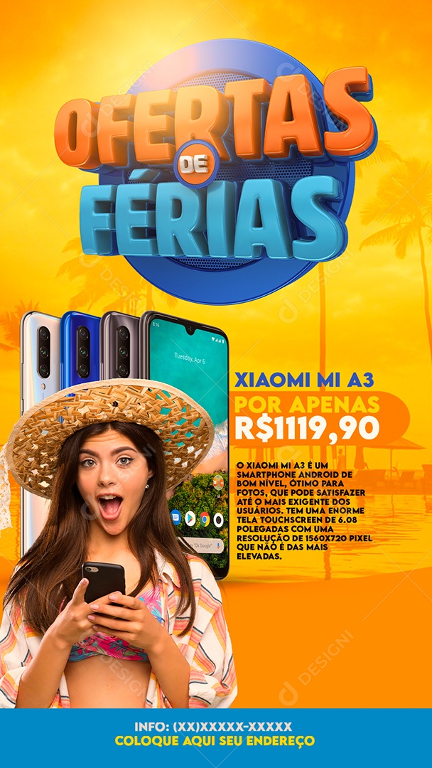 Story Ofertas de Férias Social Media PSD