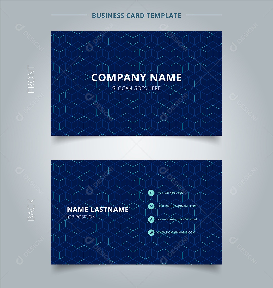 Cartão De Vista Vetor EPS