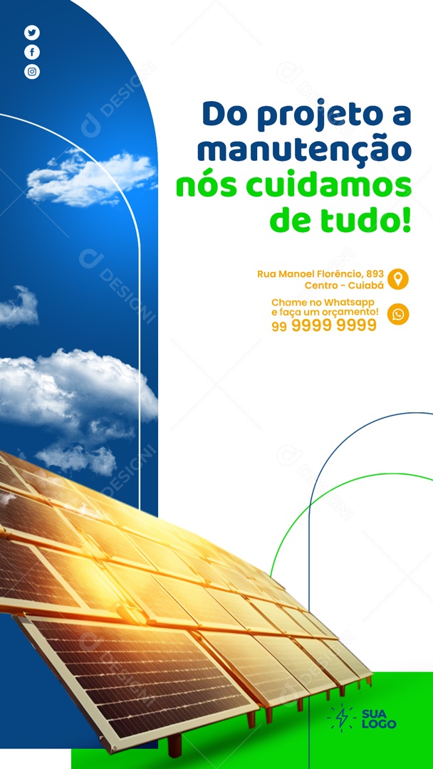 Social Media Story Do Projeto a Manutenção PSD Editável