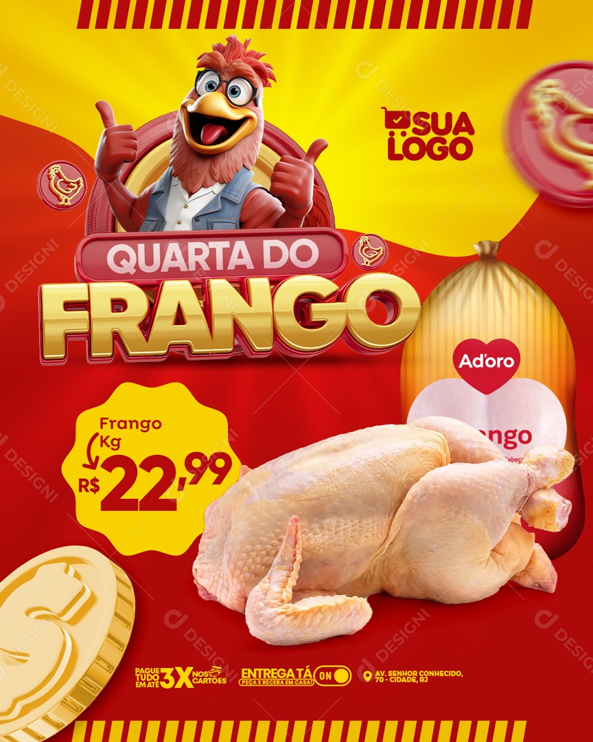 Quarta do Frango Social Media PSD