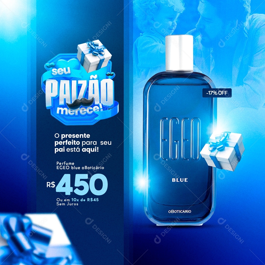 Seu Paizão Merece Social Media PSD