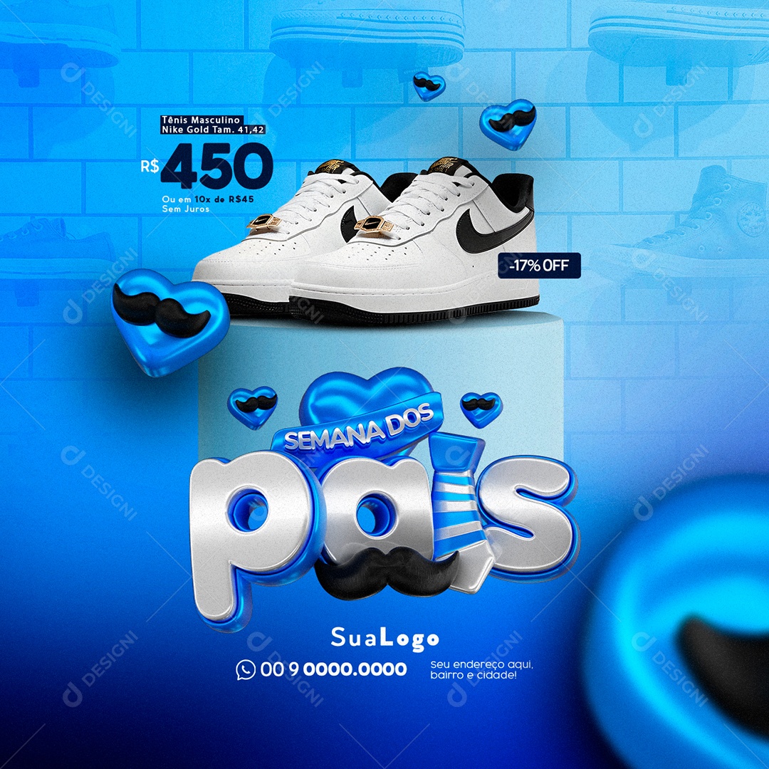 Semana Dos Pais Social Media PSD