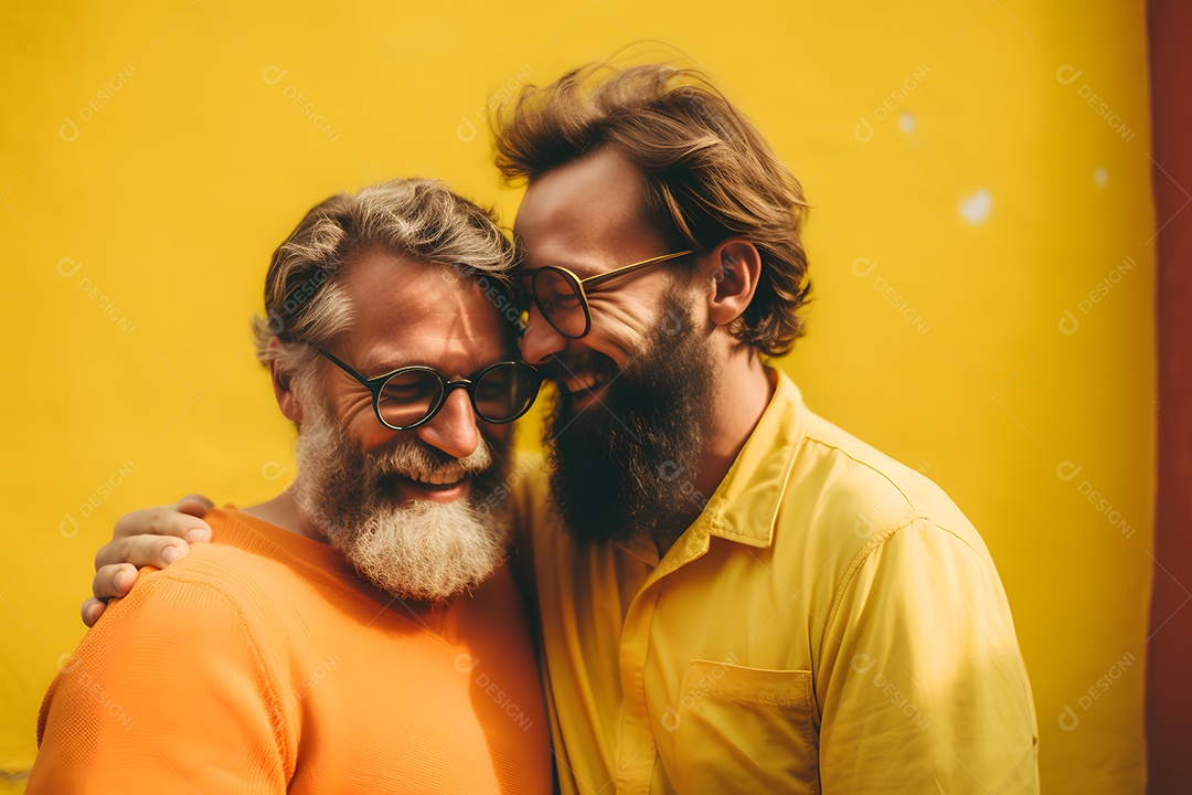 Casal de homens do LGBTQIA