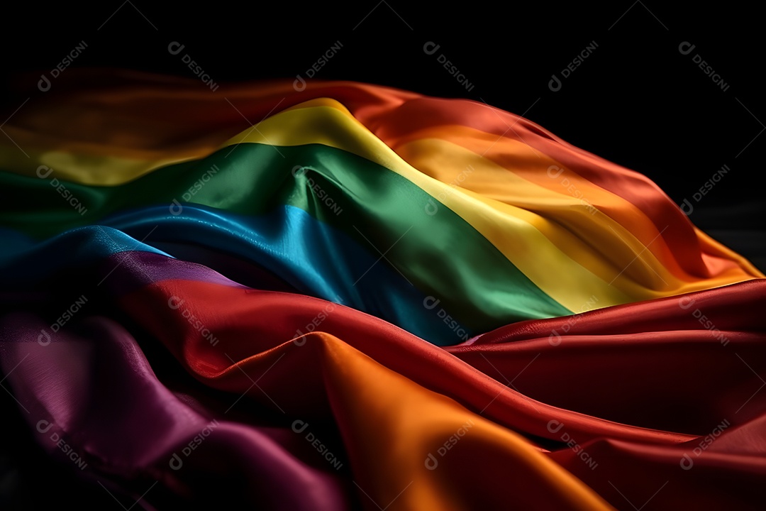 Bandeira colorida do LGBTQIA