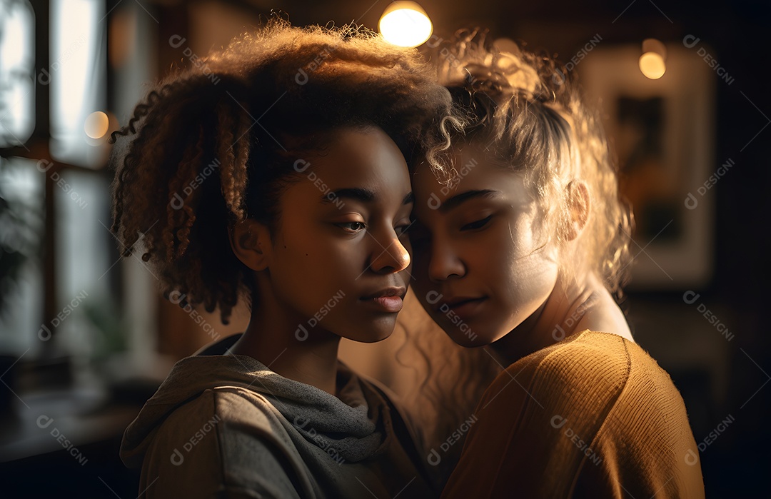 Casal de mulheres LGBTQIA