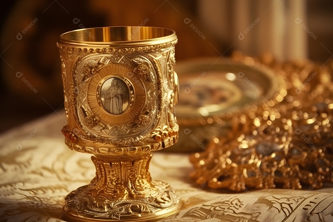 Detalhes do sacrário da igreja Católica