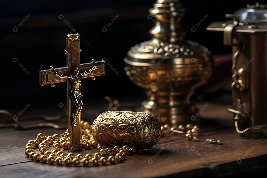 Detalhes do sacrário da igreja Católica