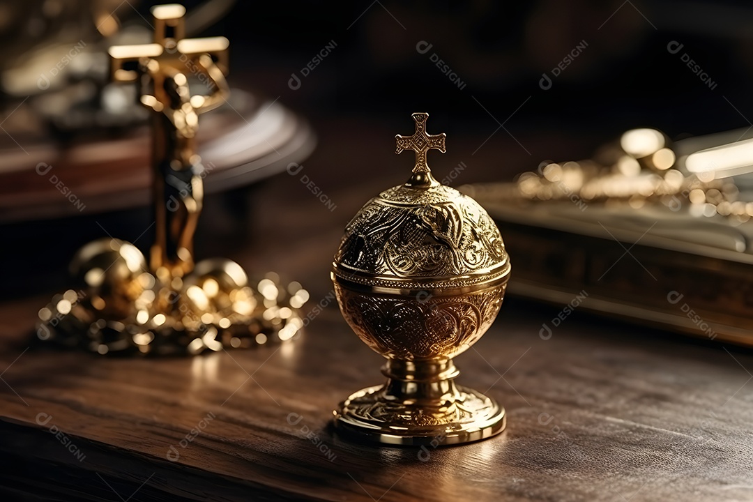 Detalhes do sacrário da igreja Católica