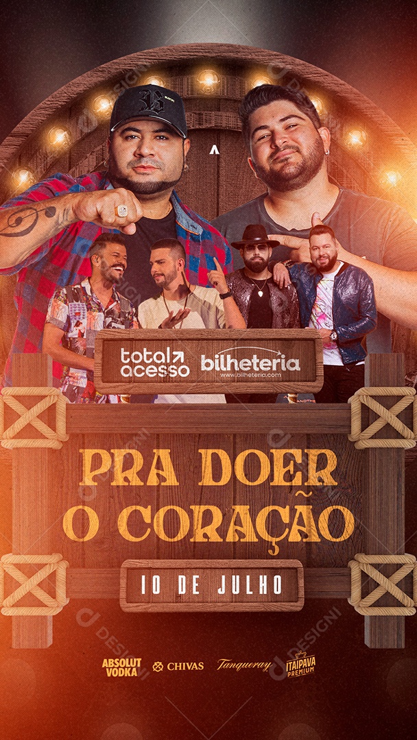 Story Pra Doer O Coração Flyer 10 De Julho Social Media PSD Editável