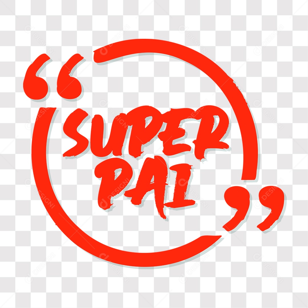 Lettering Dia Dos Pais Super Pai EPS + PNG