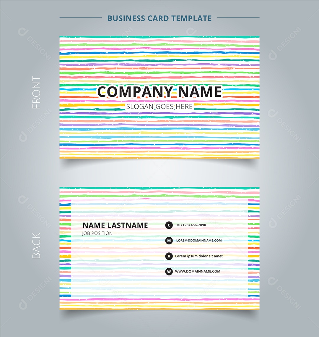 Cartão De Nome Abstratas Vetor EPS