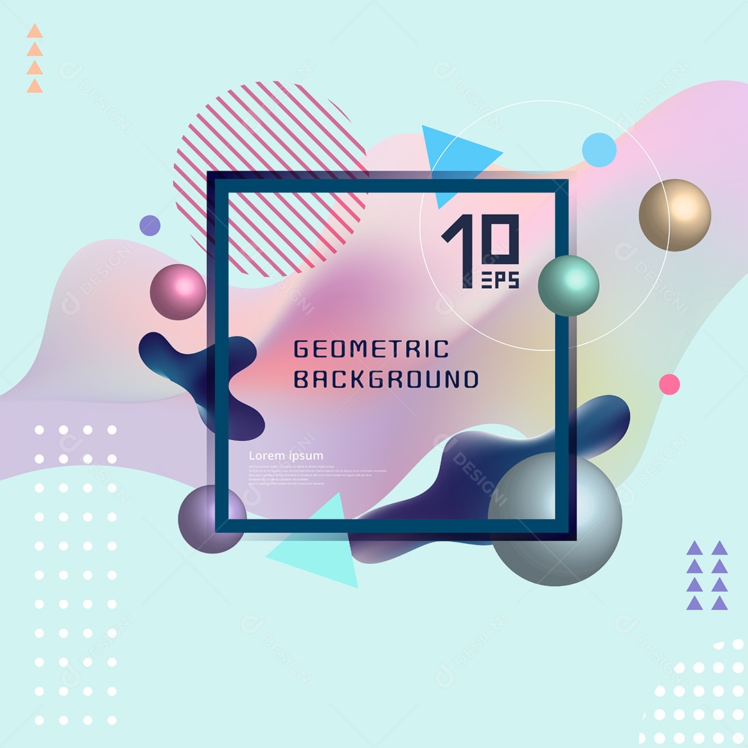 Background Formas Geométricas Abstratas Vetor EPS