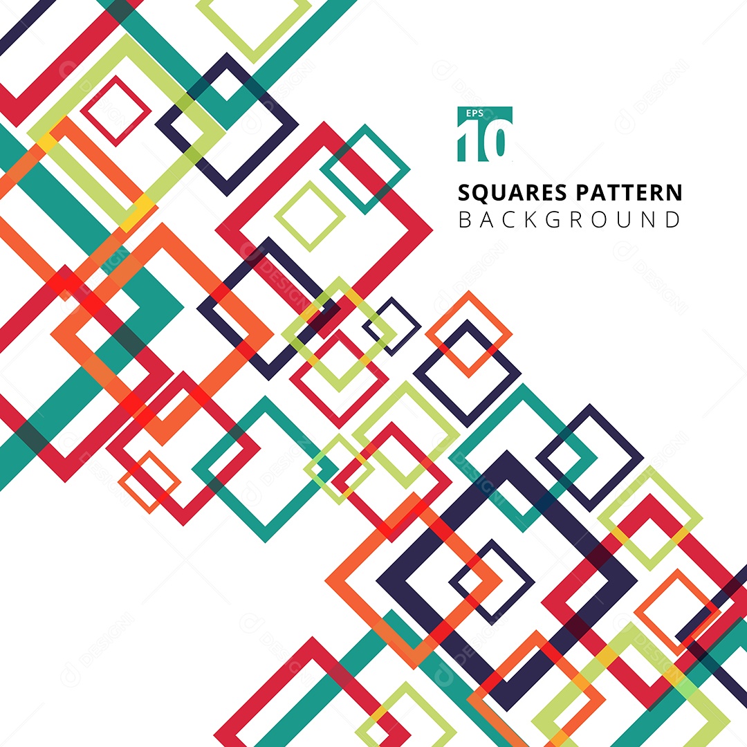 Background Quadrados Abstratos Vetor EPS