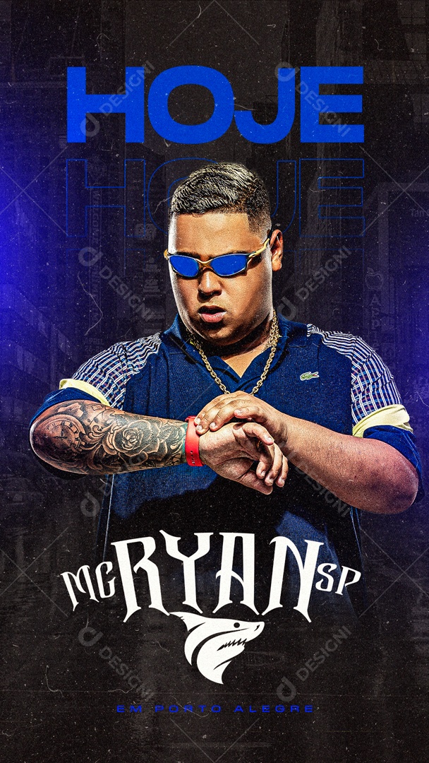 Story Hoje Flyer Social Media PSD Editável