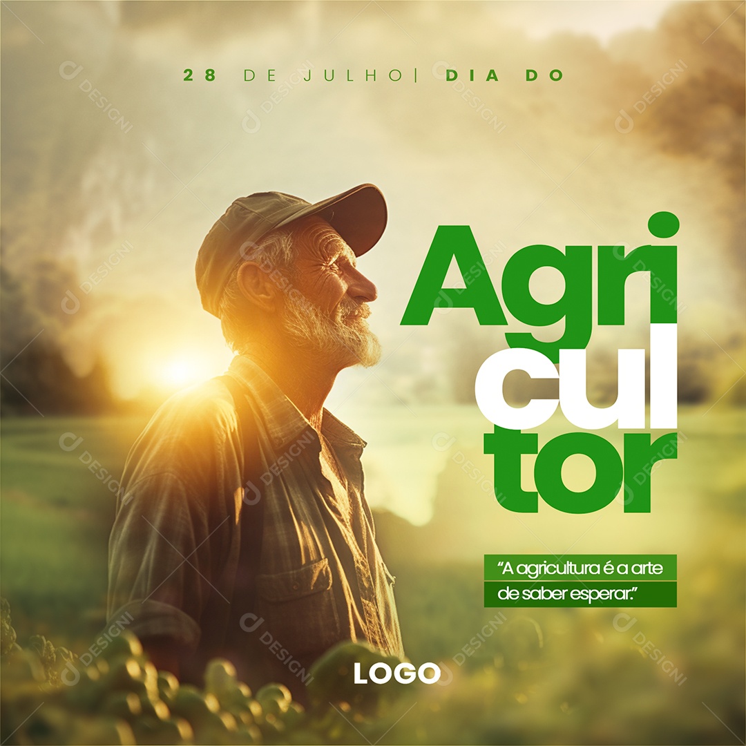 Dia do Agricultor 28 De Julho Social Media PSD Editável