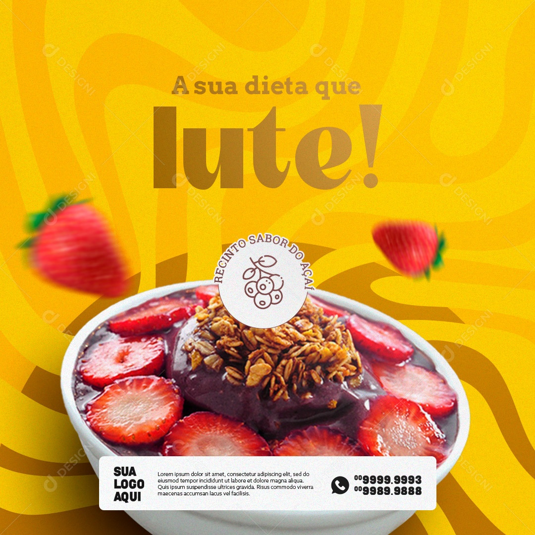 Açaí Açaiteria Social Media PSD Editável