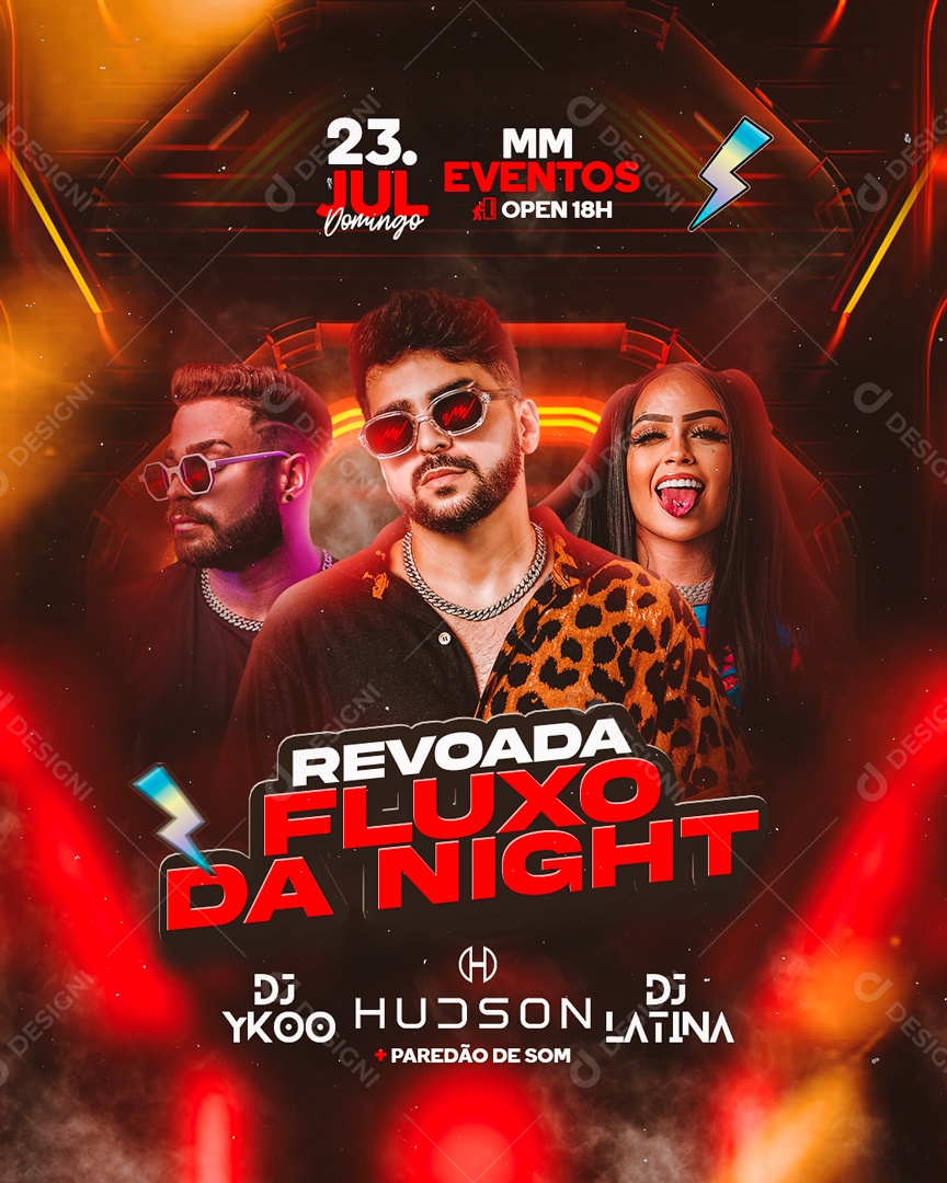 Story Revoada Fluxo da Night Social Media PSD