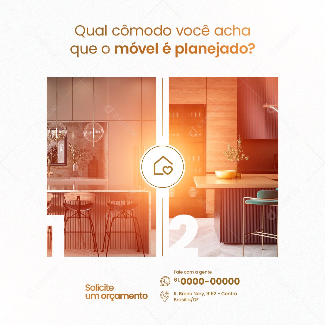 Móveis Planejados Social Media PSD Editável