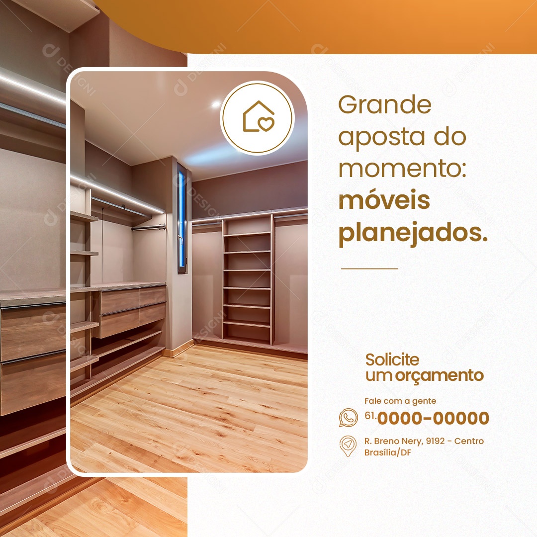 Móveis Planejados Social Media PSD Editável