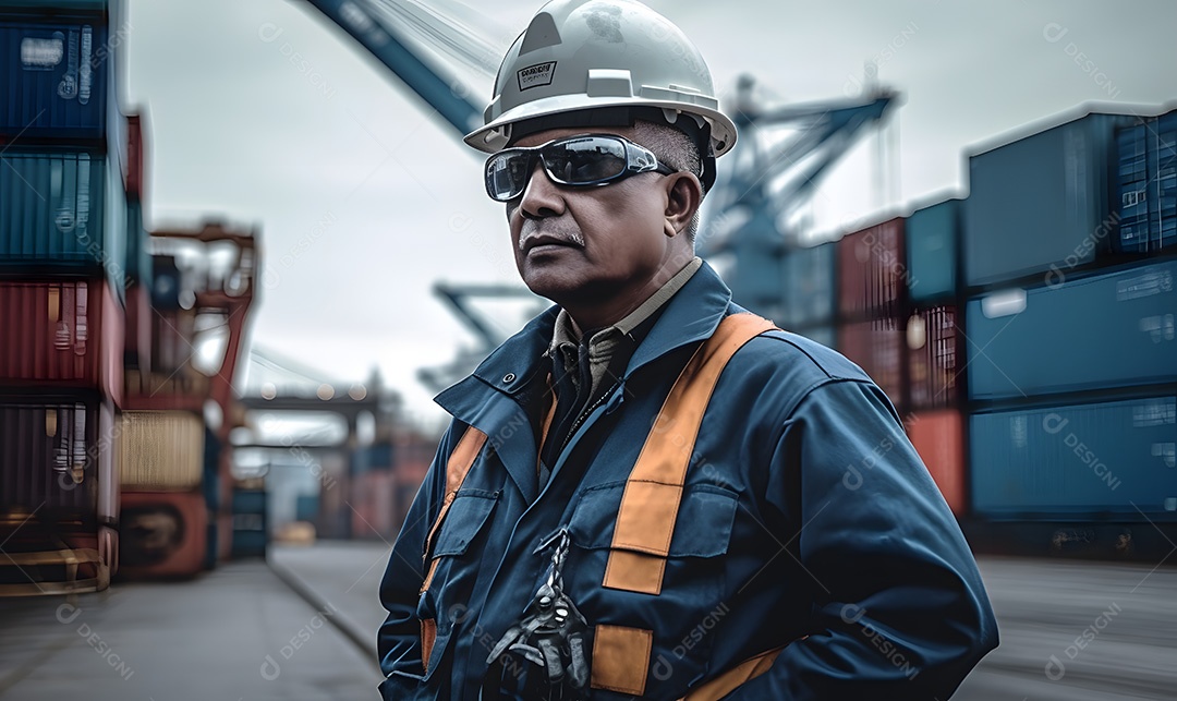 Homem trabalhador engenheiro civil