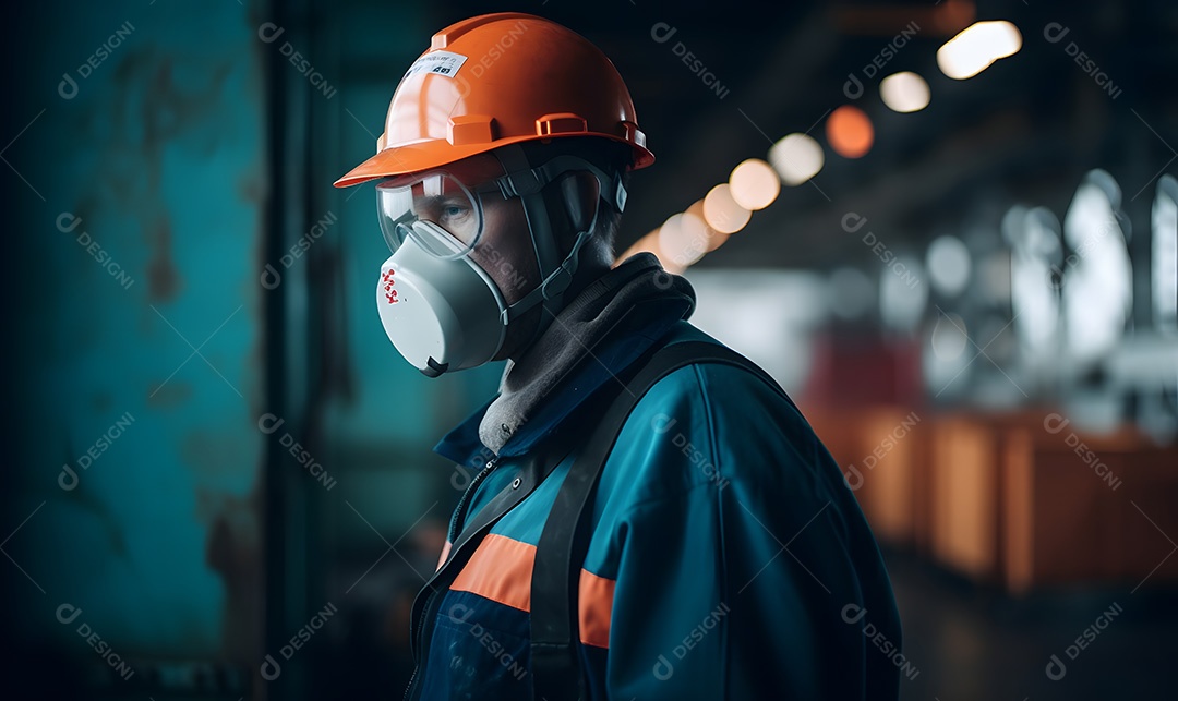 Homem trabalhador engenheiro civil