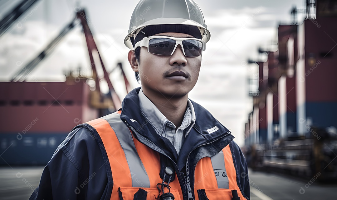 Homem trabalhador engenheiro civil